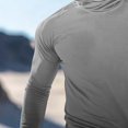 thumbnail image 4 of Handshe Chandail à Capuchon d'Été pour Homme à Imprimé Soleil, Léger et Respirant, Protection Solaire UPF 50+, Manches Longues, pour la Randonnée, la Course et les Activités de Plein Air, Grande Taille, 4 of 5
