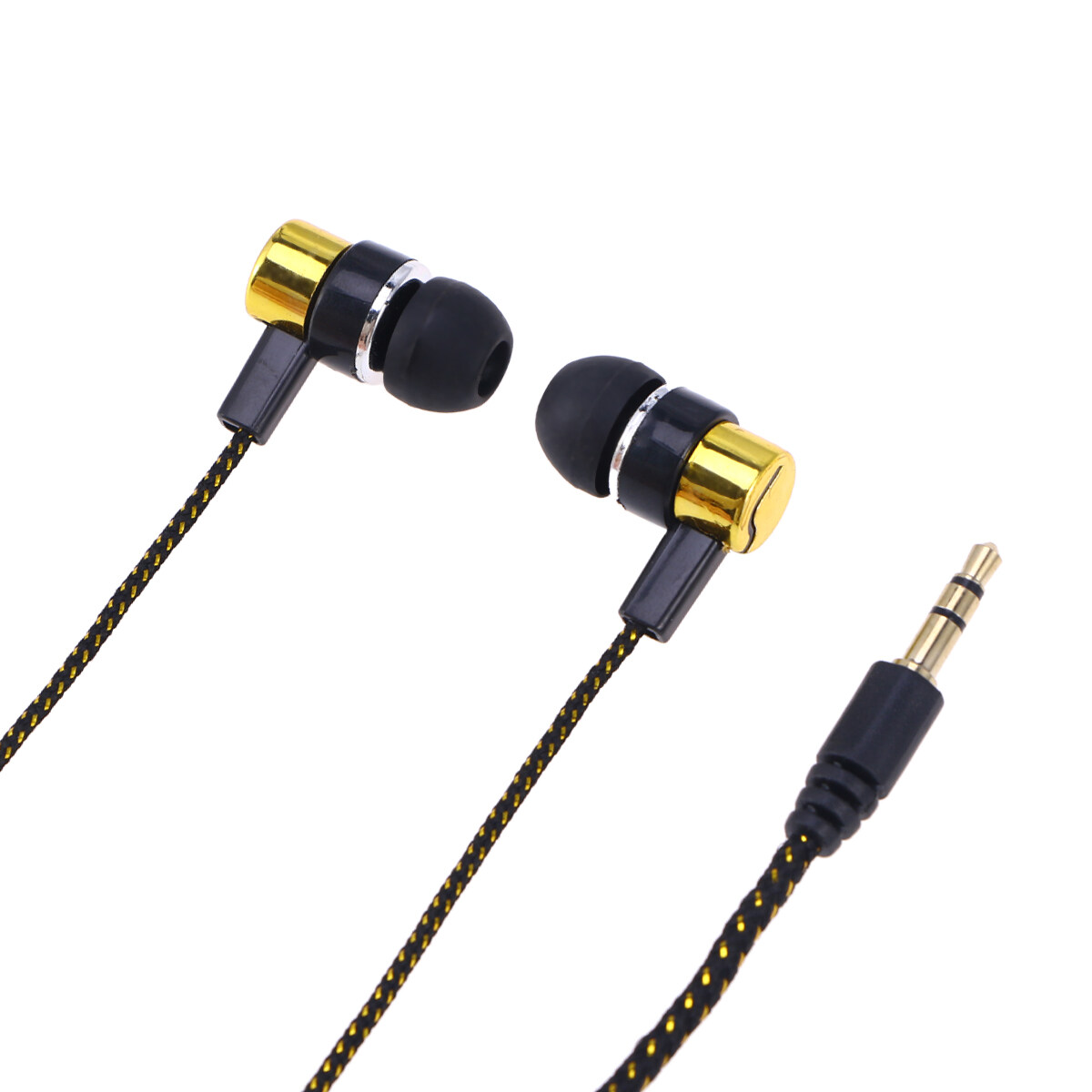 In-Ear Earphone Golden 1Set Stereo Heavy Bass Noise Cancelling