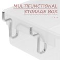 thumbnail image 3 of HIAKDOFT 6pcs Pegboard Bins Slanted Opening ABS Transparent Construction for Workshop Accessories Users, 3 of 7