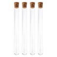 thumbnail image 1 of 4Pcs Clear Glass Test Tubes with Lids Portable for Travel-friendly Experiment Use, 1 of 9