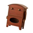thumbnail image 2 of Elodie Armoire de Rangement Mini Pratique en Forme de Robot pour Bureau Salon Comptoir Brun, 2 of 8