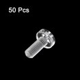 thumbnail image 3 of Unique Bargains M6x16mm Plastic Phillips Bolts PC Pan Head Machine Screws Transparent 50 Pack, 3 of 5