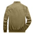 thumbnail image 3 of Cameland Jackets For Men Men's Autumn Winter Casual Zipper Pure Color Jacket Coat Fall Winter Coats For Men, 3 of 8