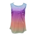 thumbnail image 1 of Women‘s Tie-Dye Shirt Workout Vest Loose Fit  Sports Running Printed Top, 1 of 5