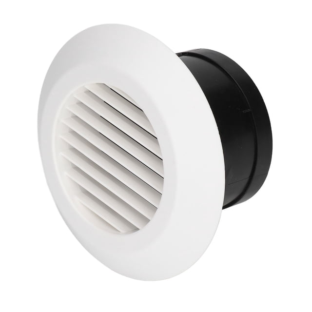 Grille à Persiennes, Sans Odeur, Anti-Casse, Légère, Évent Rond pour Salle de Bain, Bureau, Cuisine 4 Po