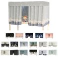 thumbnail image 2 of Coofit Bunk Bed Curtain Set Dustproof Single Sleeper Bed Canopy in Black, 2 of 7