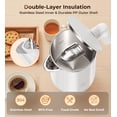 thumbnail image 2 of Electric Kettle 1.0L 1200W, 7 Temp Settings, 4H Keep-Warm, Fast-Boil Stainless Steel Electric Tea Kettle, 120V Water Boiler with Auto-Shut Off, Cool Touch PP Exterior for Home Office, White, 2 of 5