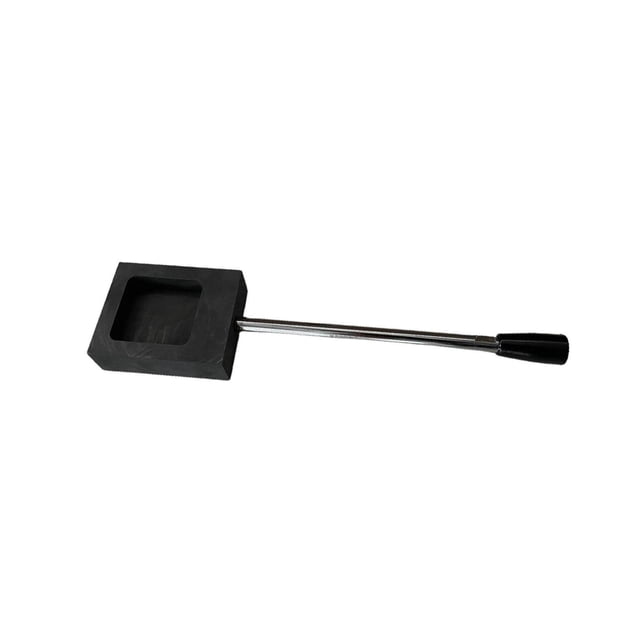 Lingots de Graphite Moulés Affinage avec Poignée Coulée pour Alliage Aluminium 500 g