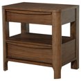 thumbnail image 4 of Maderia 2-drawer Nightstand Bedside Table Walnut, 4 of 13