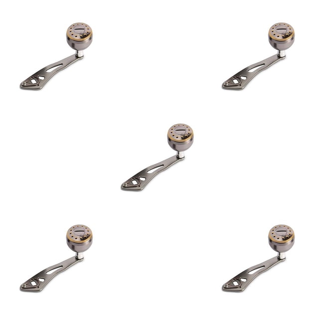 relayinert Metal Fishing Reel Handle Removable 32mm Reusable Grip Baitcasting Knob Silver Grey 5Set