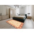thumbnail image 4 of Ahgly Company Indoor Rectangle Abstract Mustard Yellow Oriental Area Rugs, 8' x 10', 4 of 6
