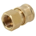thumbnail image 4 of GLFILL G1/4 High Pressure Washer Coupler Copper Quick Connect Fitting Male Thread Accessorie Car Washer Adapter Garden Irrigation Joint #7, 4 of 9