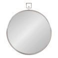 thumbnail image 2 of Kate and Laurel Tabb Round Framed Mirror, Silver 24x28, 2 of 8