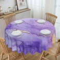 thumbnail image 2 of Tablecloth Pastel Purple Marble Round 60 x 60 Inch Table Cover Polyester Stain and Wrinkle Resistant Table Cloth for Kitchen Dining Coffee Party, 2 of 6