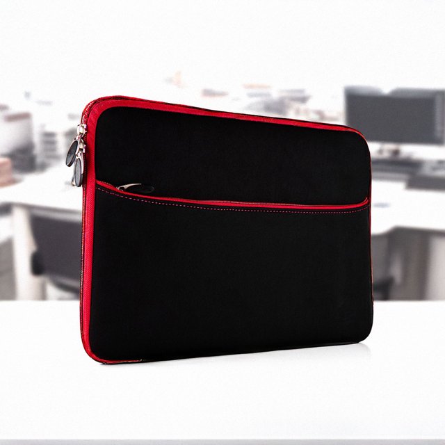 13 inch Laptop Sleeve Case - Protective Sleeve Bag for 13" Notebook Computer, Water-Resistant Portable Slim Case (Red)