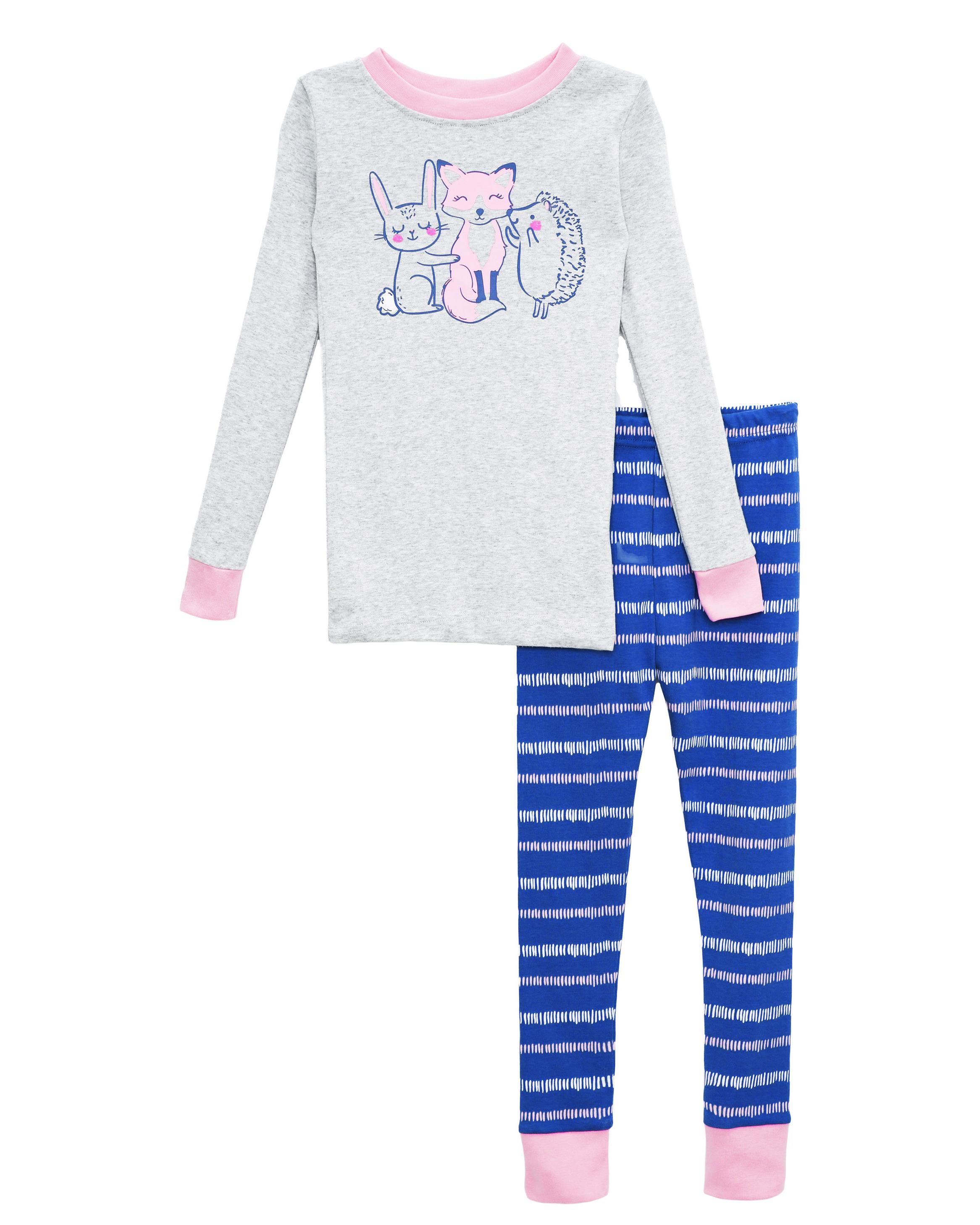 Prestigez Ensemble de Pyjama pour Filles en Coton Biologique