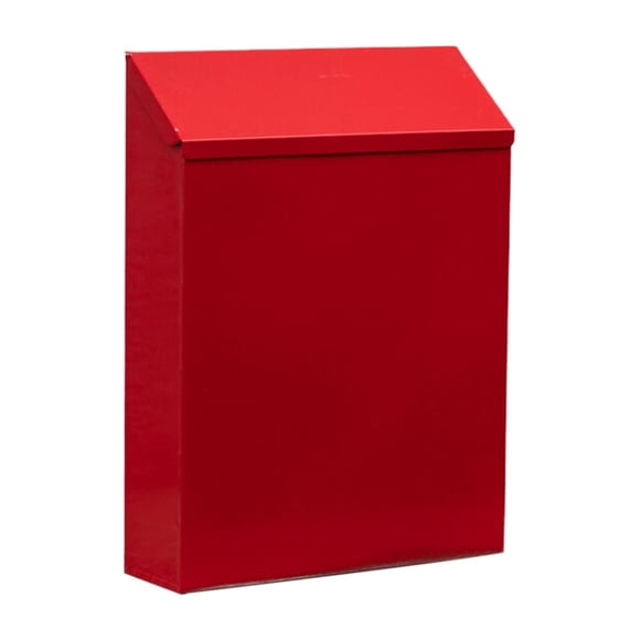 Barhoo Boîte aux Lettres Murale Sécurisée avec Serrure, Boîte de Dépôt en Métal pour Courrier et Journaux, Boîte aux Lettres Suspendue Extérieure pour Portail et Déco de Maison en Blanc 1 Boîte à Suggestions Créative en Fer