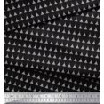 thumbnail image 2 of Soimoi Black Rayon Crepe Fabric Tree Christmas Print Sewing Fabric Yard 46 Inch Wide, 2 of 3