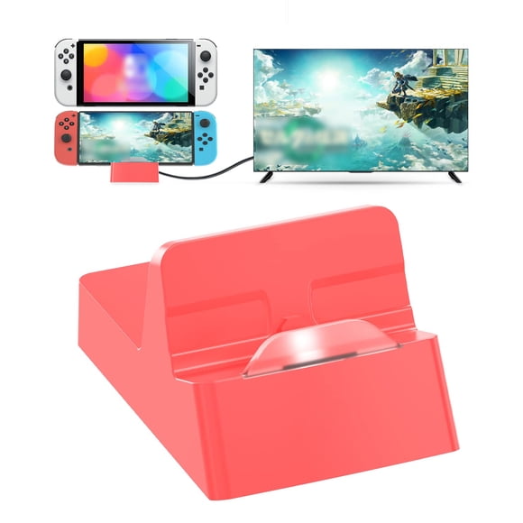 Expansion Dock for Nintendo Switch, Portable Docking Station for TV with 4K HDMI/USB 3.0/ USB-C Charging Ports