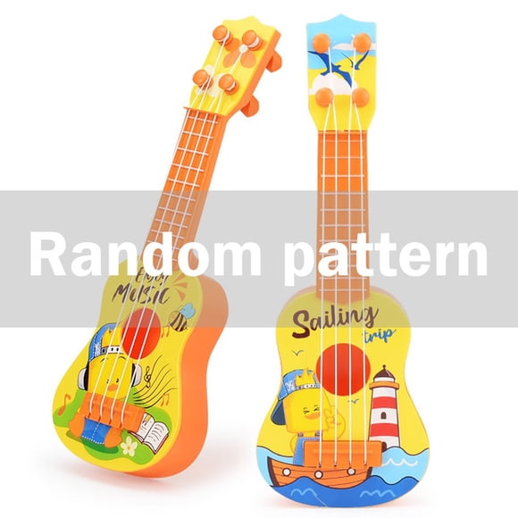 Modèle de Petite Guitare Portable pour Enfants Ukulélé pour l'Affichage du Festival (Dinosaure)