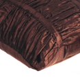thumbnail image 2 of Housse de Coussin 22x22 Pouces (55x55 cm) Brun, Taie d'Oreiller Brun Chocolat, Housse de Coussin Décorative Unie Texturée à Plis Pincés, Housse de Coussin Carrée en Velours, Rayée - Beauté Brun Chocolat, 2 of 3