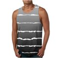 thumbnail image 1 of Men's Tank Tops, Gradient Flame Print Workout Sleeveless Shirt, Breathable Polyester Muscle Tee for Gym and Casual Wear, 1 of 4