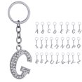 thumbnail image 2 of Key Chain Rhinestone A to Z Design Pendant Keychain Key Ring for Handbag Decor, 2 of 8