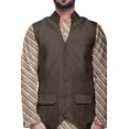 thumbnail image 4 of Atasi Traditional Printed Kurta Churidar Pajama Set With Nehru Jacket For Men, 4 of 5