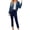 Dark Blue, variant on ManxiVoo Women's Tummy Control High Waist Slimming Jeans Lifting Stretch Skinny Denim Pants XXL Size Black