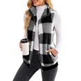 thumbnail image 4 of Innerwin Waistcoat Zip Up Ladies Fleece Vest Work Sleeveless Lightweight Sherpa Jacket Black M, 4 of 6