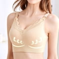 thumbnail image 1 of LSLJS Ladies Comfortable Breathable No Steel Ring Front Buckle Breastfeeding Bra Woman Underwear, 1 of 6