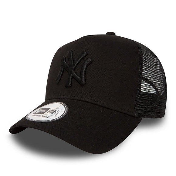 New Era New York Yankees Clean A Frame Trucker Cap - Black