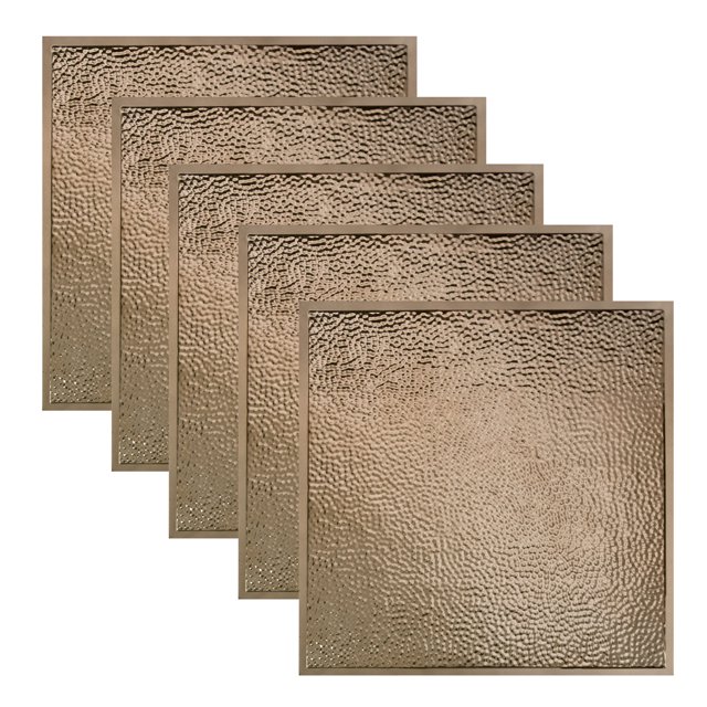 Great Lakes Tin Chicago Champagne 2ft x 2ft Lay In Ceiling Tiles (5 Pack)
