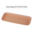 thumbnail image 1 of Indoor Outdoor Flower Pot Plant Saucer Drip Trays Resin Rectangle Plate, 1 of 7