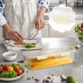 thumbnail image 2 of Pasta Storage Container Airtight Noodle Organizer Refrigerator Kitchen Herb Keeper Sealed Spaghetti Box Dry Food Pantry Organizer Transparent Lid, 2 of 5