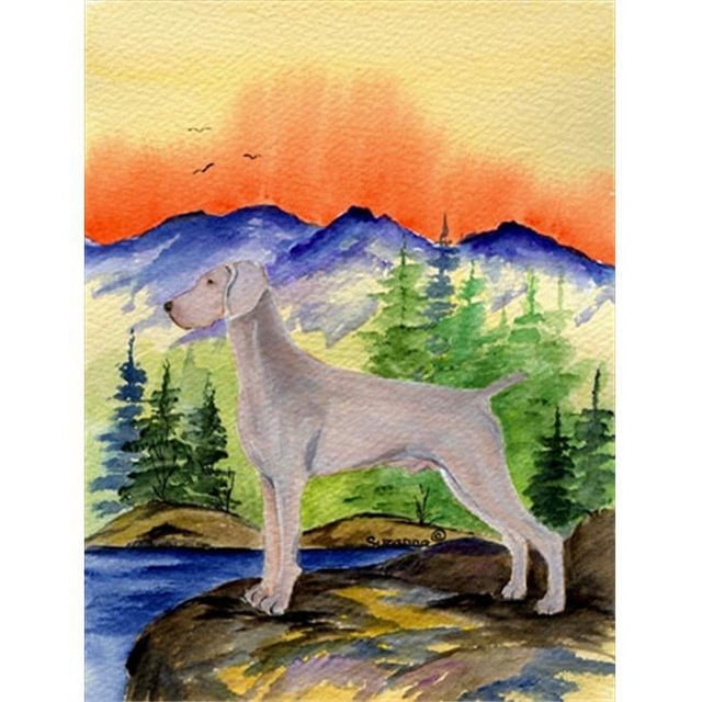 Carolines Treasures SS8267CHF Weimaraner Drapeau en Toile - Taille Maison - 28 x 40 Po.