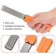 thumbnail image 3 of Rdeghly Foldable Grindstone,Foldable Knife Sharpener,Outdoor Portable Foldable Double-Sided Grindstone Kitchen Knife Sharpener Orange, 3 of 11
