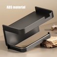 thumbnail image 4 of Rbaofujie Tissue Box Bathroom Mobile Phone Rack No Punching Paper Towel Storage and Storage Rack Household Roll Up Paper Box Suction Paper Box Wall Mounted Tissue Box Cover, 4 of 6