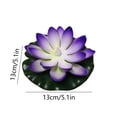 thumbnail image 3 of EGNMCR Water Sensing Lotuse Pool Lamp Floating Lotuse Pool Lamp Water Sensing Floating Pool Lamp LED Floating Solar Pool Lamp Diwali Festival Blessing River Lantern Solar light, 3 of 6