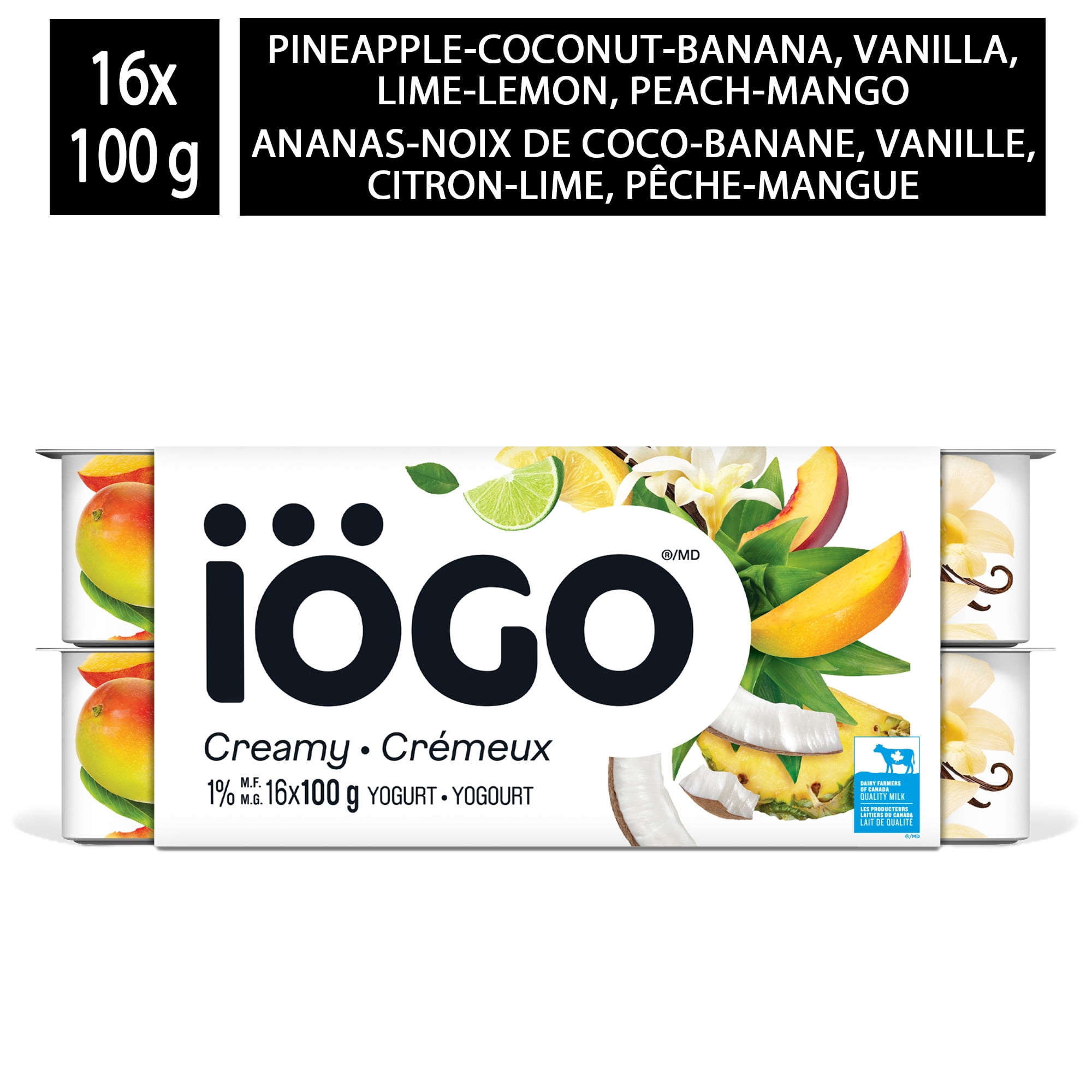 iÖGO Tropical Yogurt Cups 1%