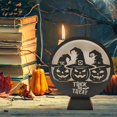 thumbnail image 4 of WHEANG Halloween Decorations Indoor Glass Globe 6.3" Battery Operated LED Lights With Bat Pattern Black Halloween Decor For Table Home, 4 of 5