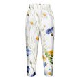 thumbnail image 4 of Birdeem Pantalon Court d'Été Décontracté pour Femme à Taille Élastique Imprimé, 4 of 5