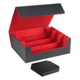 thumbnail image 1 of Esquirla Card Deck Box Holds 1800 Cards Game Card Storage Organizer Sports Cards Case Black Red, 1 of 8