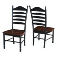 thumbnail image 2 of International Concepts Chaise Haute en Ébène Vieilli (Lot de 2), 2 of 3