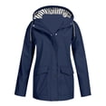 thumbnail image 2 of MeetoTime Manteau de Pluie Imperméable pour Femme Mi-Long à Capuche Coupe-Vent Extérieur Randonnée Imperméable Tailles Régulières et Plus, 2 of 5