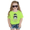 thumbnail image 4 of WEAIXIMIUNG T-Shirts à Col Montant pour Fille Enfant Filles Mignon Imprimé Graphique Col Rond Manches Courtes Tee Été Décontracté T-Shirt, 4 of 4