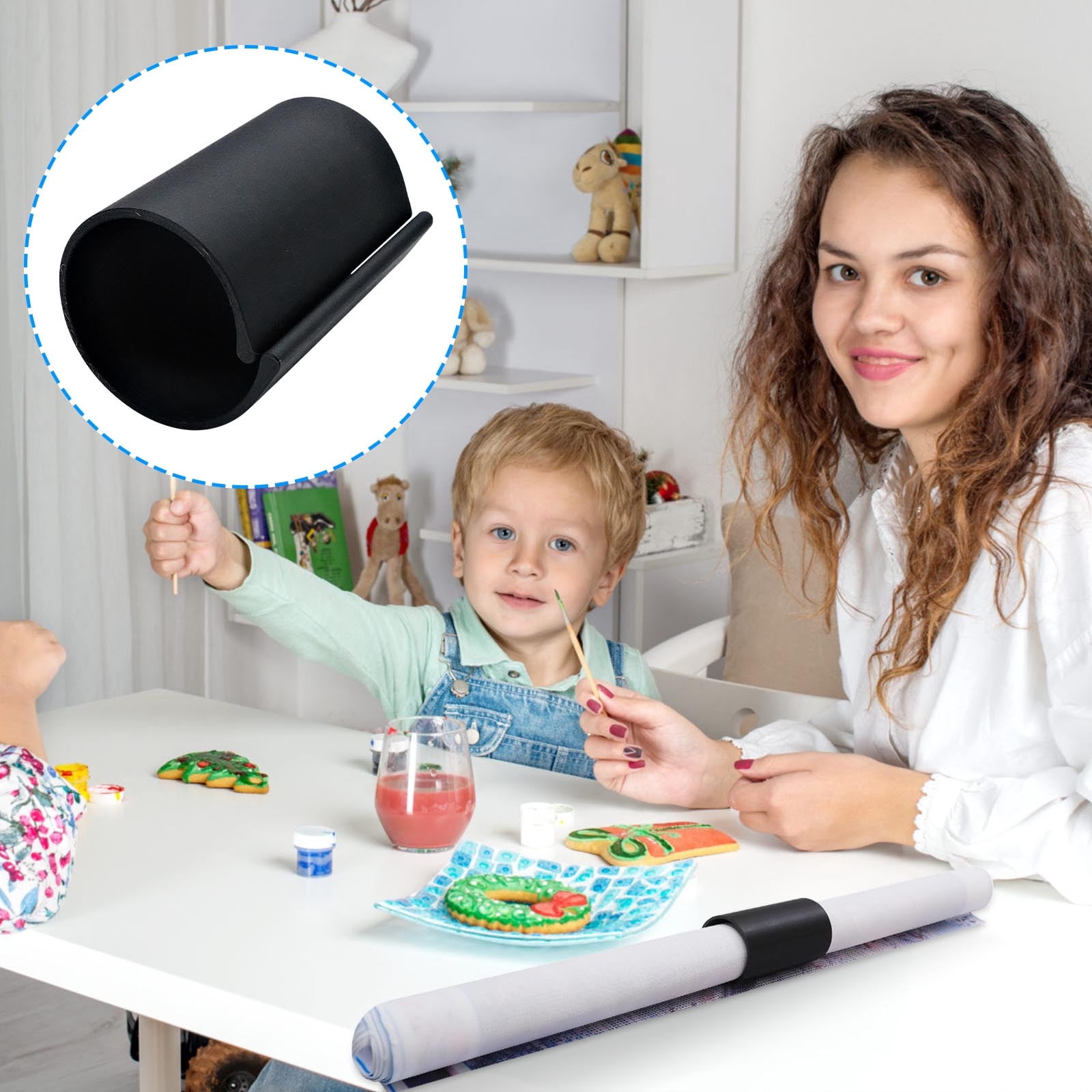 Painting Canvas Roll Fixed Scroll Roll Bracket Scroll Ring Storage Tool Painting Art Accessories