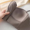 thumbnail image 4 of Fgnfyis Thin Padded Bra with Removable Padding Seamless Full Coverage Bras for Women Adjustable Underwire Lingerie Solid Color Womens Bras Coffee S, 4 of 9
