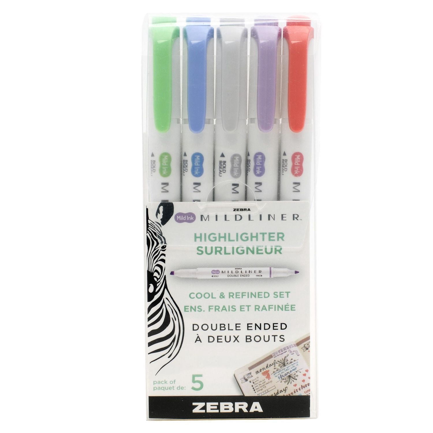 Mildliner 5 Colour Set Refresh
