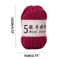 thumbnail image 3 of Birdeem 5 Strands Milk Cotton Doll Crochet Diy Knitting Thread Baby Sweater Wool Ball, 3 of 6